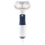 Perie cu uscator pentru caini/pisici 2 in 1 NEXTLY, 3 capete interschimbabile, 3 moduri de uscare, buton pentru indepartarea parului, zgomot redus, 600W, alb-albastru - imagine 2