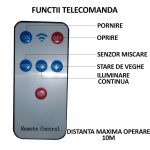 Set 2 x lampa cu incarcare solara NEXTLY, 161 x LED SMD, senzor de miscare si lumina, 3 moduri de functionare, acumulator 2400mAh, panou solar separat, telecomanda - imagine 6