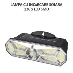 Lampa cu incarcare solara, 126 x LED SMD, NEXTLY, 3 moduri de functionare, senzor de miscare si lumina, buton on/off - imagine 5