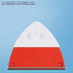 Stergator geam cu magnet NEXTLY, racleta, curata simultan ambele parti ale geamului, potrivit pentru sticla cu grosimea de 8-15mm, magnet foarte puternic, piese de schimb incluse, rosu - imagine 5