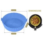 Forma din silicon NEXTLY pentru AirFryer, microunde, cuptor, tigai, reutilizabila, usor de spalat, albastru - imagine 5