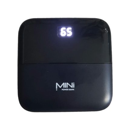 Mini baterie externa portabila, 10000mAh, NEXTLY, 8x8cm, incarcare rapida, 2.1A, powerbank, negru
