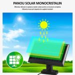 Lampa cu incarcare solara NEXTLY, 161 x LED SMD, senzor de miscare si lumina, 3 moduri de functionare, acumulator 2400mAh, panou solar separat, telecomanda - imagine 5