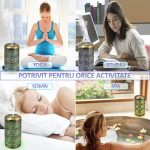 Difuzor de aromaterapie / umidificator cu ultrasunete, NEXTLY, portabil, silentios, capacitate 250ml, 7 culori LED pentru iluminare ambientala, 4 setari de timp, bronz - imagine 10
