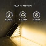 Set 4 x lampa solara scari NEXTLY, senzor de lumina, 13 LED-uri, lumina calda, 2 moduri de instalare, waterproof, lumina de veghe - imagine 5