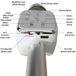 Microfon wireless pentru karaoke, boxa incorporata, bluetooth, NEXTLY, Radio FM, card SD/TF, USB, jack 3.5mm, pentru copii si adulti, argintiu - imagine 5