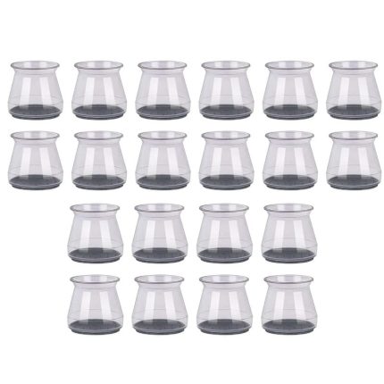 Set 20 protectii picioare scaun/mobila din silicon si pasla NEXTLY, anti-zgarieturi, anti-zgomot, universale, reutilizabile, transparent