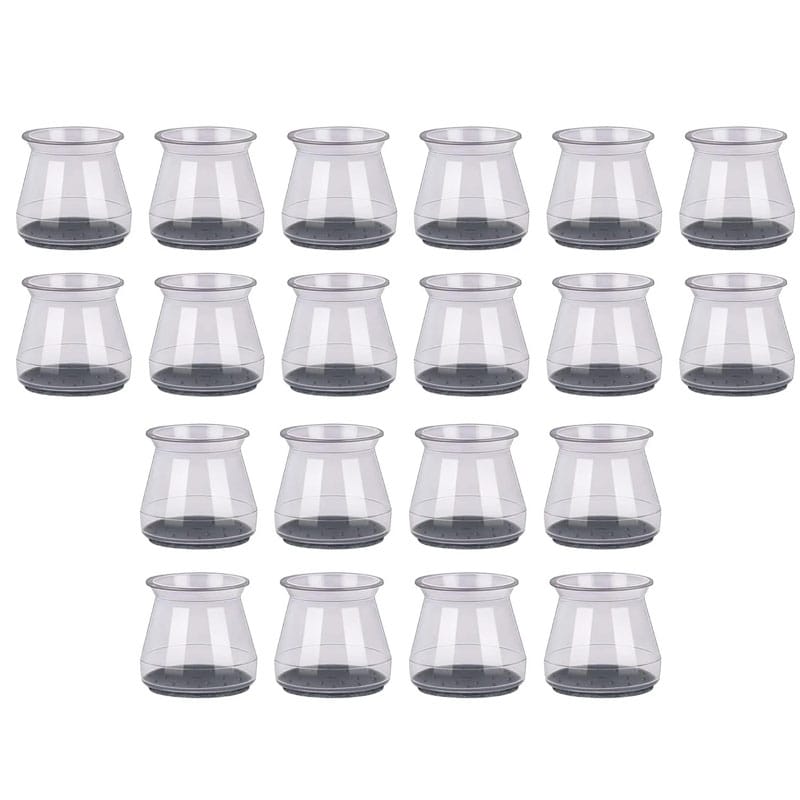 9523a1adc0b9e33b2189c518ec2c9ff0-1.jpg Set 20 protectii picioare scaun/mobila din silicon si pasla NEXTLY, anti-zgarieturi, anti-zgomot, universale, reutilizabile, transparent - imagine 1