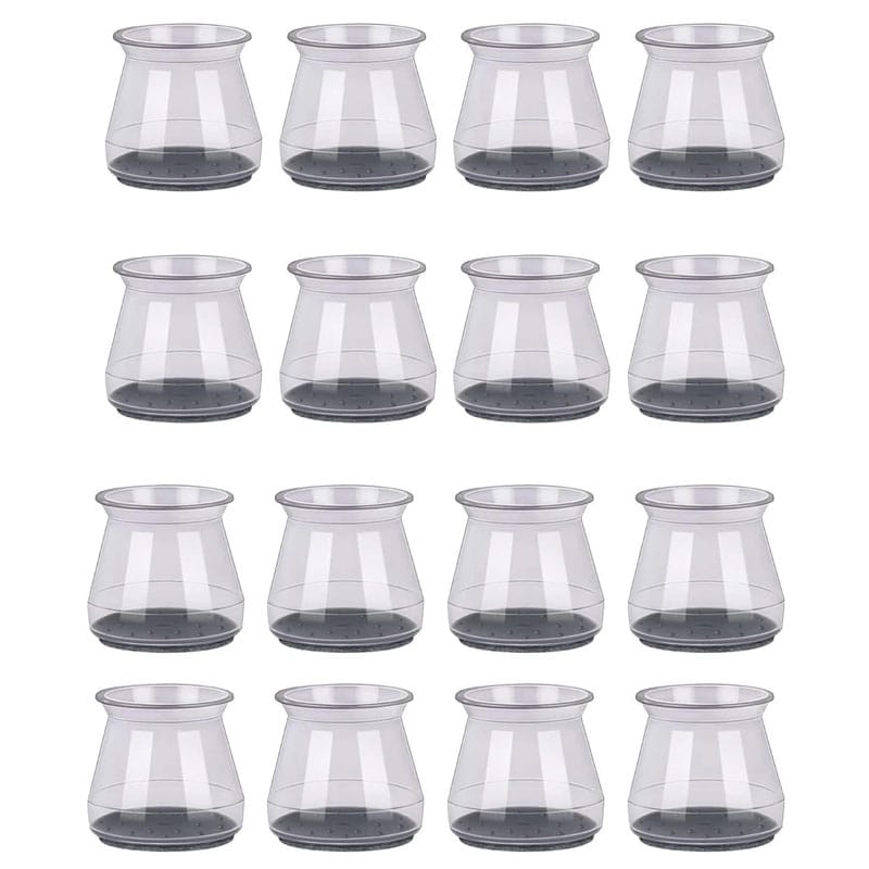 971f196c42a30ad214172098abe48393-1.jpg Set 16 protectii picioare scaun/mobila din silicon si pasla NEXTLY, anti-zgarieturi, anti-zgomot, universale, reutilizabile, transparent - imagine 1