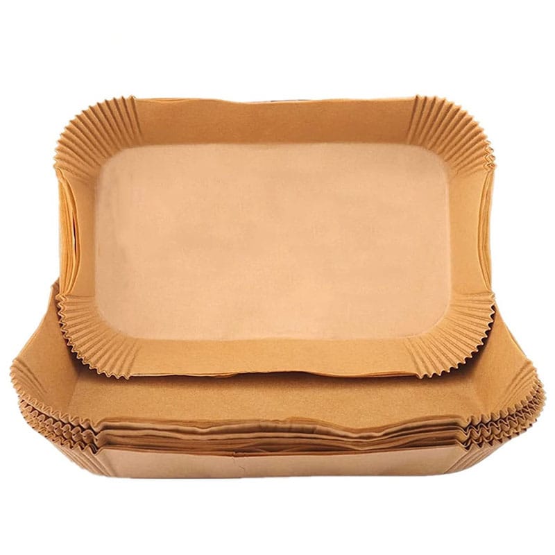 99339f27302bde28fb3e51adc94cc823.jpg Set 100 de bucati hartie de copt NEXTLY pentru Air Fryer, cuptor cu microunde, friteuza, cuptor, de unica folosinta, non-toxice, 22x14x4.5 cm, rezistente la caldura 220°C, dreptunghiulare, crem - imagine 1
