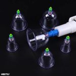Set 12 ventuze si pompa cu vacuum NEXTLY pentru masaj terapeutic, relaxare, celulita - imagine 3