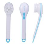Perie baie rotativa, electrica NEXTLY, pentru curatare, exfoliere, masaj, 5 capete interschimbabile, 2 trepte de viteze, multifunctionala - imagine 6