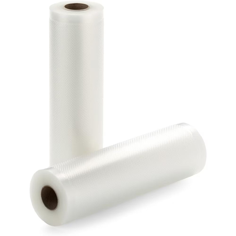 9ef15278f04f48b8b25e887091f11a82-1.jpg Set 2 role pungi universale pentru vidat si sigilat alimente, NEXTLY, gofrate, lavabile, conservare optima, fructe, legume, carne, mancare, compatibilitate universala, rezistenta la inghet si caldura, - imagine 1