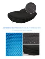 Perna ortopedica cu gel pentru scaune NEXTLY, Egg Sitter, ajuta la pastrarea posturii corecte a corpului, anti-durere, flexibila, respirabila, portabila, husa anti-aderenta inclusa - imagine 8