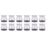 Set 12 protectii picioare scaun/mobila din silicon si pasla NEXTLY, anti-zgarieturi, anti-zgomot, universale, reutilizabile, transparent