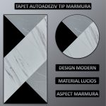 Tapet autoadeziv imitatie marmura NEXTLY, waterproof, ajustabil, adeziv puternic, usor de montat, suprafata acoperire 0.18 mp, 30x60 cm, 2mm grosime, 1 bucata PH006 - imagine 2