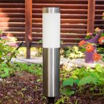 Set 2 lampi solare de exterior cu tarus NEXTLY, pentru gradina, decorative, senzor de lumina, waterproof, lumina calda, cilindrice - imagine 8