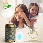 Difuzor de aromaterapie / umidificator cu ultrasunete, NEXTLY, portabil, silentios, capacitate 250ml, 7 culori LED pentru iluminare ambientala, 4 setari de timp, bronz - imagine 3