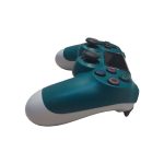 Controller wireless, NEXTLY, compatibil PS4, PSTV si PS Now cu vibratii, verde alb - imagine 3