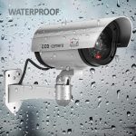 Set 4 x camera de supraveghere falsa NEXTLY pentru exterior/interior, led rosu intermitent, rotire 360°/90°, waterproof, baterii AA, argintiu - imagine 11