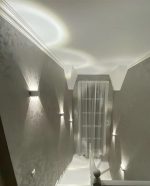 Aplica LED de perete, NEXTLY, 10 Leduri, lumina sus si jos, iluminat exterior si interior, 10W, 3000K, lumina calda, IP65, aluminiu, alb - imagine 10