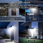 Lampa cu incarcare solara NEXTLY, 300 x LED, 5 capete rotative la 360° si inclinate la 180°, unghi iluminare 270°, senzor de miscare si lumina, 3 moduri de functionare, control din telecomanda, waterp - imagine 9