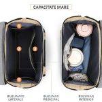Geanta-Rucsac tip patut extensibil pentru copii, NEXTLY, multifunctional, impermeabil, buzunare multiple, atasare la carucior, unisex, gri - imagine 6