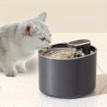 Dispenser automat de apa tip fantana pentru pisici si caini, NEXTLY, capacitate 3L, fitru de carbune activ si bumbac cu nano-bule, ultra-silentios, lumina led, alimentare USB, Negru Mat - imagine 4
