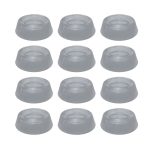 Set 12 picioruse antiderapante NEXTLY, pentru masina de spalat, uscator de rufe, frigider, mobilier, protectie anti-vibratii, anti-zgomot, capacitate portanta mare, silicon dur, transparent