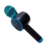 Microfon wireless pentru karaoke, NEXTLY, boxa bluetooth incorporata, efecte de schimbare a vocii, redare muzica, usb, card sd, mufa jack 3.5mm, incarcare micro-usb, negru-albastru, v11 - imagine 4