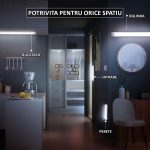 Lampa LED cu senzor de miscare si lumina NEXTLY, 30 cm, pentru dulap, dressing, portbagaj, scari, pat, oglinda, casa, 3 moduri de functionare, luminozitate reglabila, lumina rece, prindere magnetica, - imagine 5