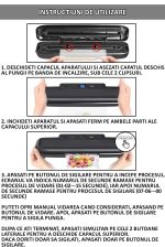 Aparat de vidat si sigilat alimente umede/uscate si obiecte NEXTLY, functii de vidare si sigilare in mod automat/manual/separat, timp reglabil, afisaj digital secunde ramase, 30cm bara de lipire, prot - imagine 8