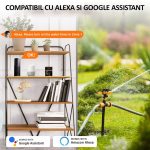Programator smart automat pentru irigatii/udare WiFi, NEXTLY, control prin aplicatie, automat sau manual, doua zone, racord 3/4 si adaptoare1/2, functionare cu baterii, negru - imagine 10