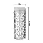 Difuzor de aromaterapie cu iluminare ambientala, NEXTLY, forma veioza, imitatie cristal, lumina ambientala alba rece/calda/neutra, 2 trepte de intensitate, 2 moduri de abur, capacitate 900ml - imagine 9