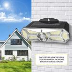 Lampa cu incarcare solara, 126 x LED SMD, NEXTLY, 3 moduri de functionare, senzor de miscare si lumina, buton on/off - imagine 6