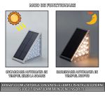Set 4 x lampa solara scari NEXTLY, senzor de lumina, 13 LED-uri, lumina calda, 2 moduri de instalare, waterproof, lumina de veghe - imagine 3