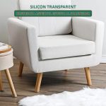 Set 20 protectii picioare scaun/mobila din silicon si pasla NEXTLY, anti-zgarieturi, anti-zgomot, universale, reutilizabile, transparent - imagine 4