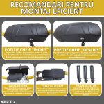 Blocator automat de parcare, NEXTLY, control de la distanta prin telecomanda, 50m, functie antifurt, alarma, retractare automata, acumulator si incarcator inclus, rezistent la apa si intemperii, IP65, - imagine 9