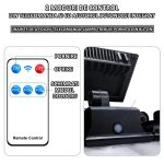 Lampa cu incarcare solara NEXTLY, 300 x LED, 5 capete rotative la 360° si inclinate la 180°, unghi iluminare 270°, senzor de miscare si lumina, 3 moduri de functionare, control din telecomanda, waterp - imagine 7