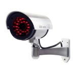 Camera de supraveghere falsa NEXTLY pentru exterior/interior, led rosu intermitent, rotire 360°/90°, waterproof, baterii AA, argintiu - imagine 2