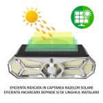 Lampa cu incarcare solara, 126 x LED SMD, NEXTLY, 3 moduri de functionare, senzor de miscare si lumina, buton on/off - imagine 7