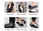 Aparat de masaj NEXTLY pentru gat, spate, umeri, picioare, talpi, talie, masaj Shiatsu 3D bidirectional, 3 viteze, incalzire prin infrarosu, alimentator priza/masina, piele PU, 24W, negru - imagine 6