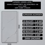 Tapet autoadeziv imitatie marmura NEXTLY, waterproof, ajustabil, adeziv puternic, usor de montat, suprafata acoperire 0.18 mp, 30x60 cm, 2mm grosime alb-gri, 1 bucata P8802 - imagine 4