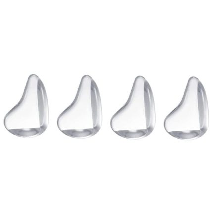 Set 4 protectii pentru colturi din silicon NEXTLY, pentru mobila, masa, dulap, geam, birou, pat, protectie pentru copii, adeziv, transparent