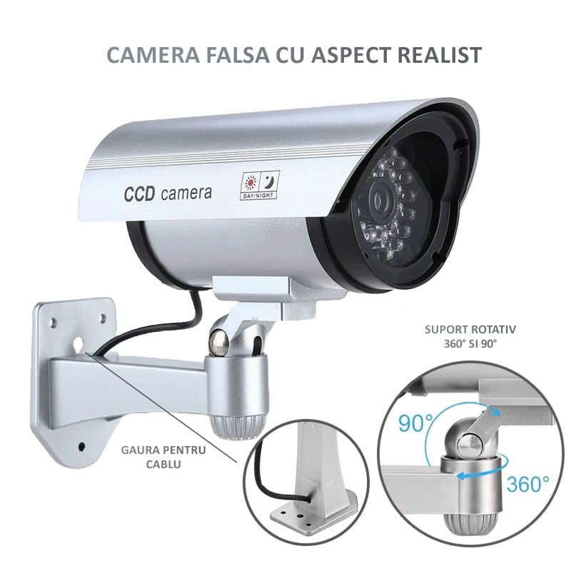 Camera de supraveghere falsa NEXTLY pentru exterior/interior, led