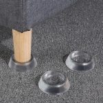 Set 12 picioruse antiderapante NEXTLY, pentru masina de spalat, uscator de rufe, frigider, mobilier, protectie anti-vibratii, anti-zgomot, capacitate portanta mare, silicon dur, transparent - imagine 2