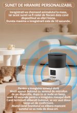 Hranitor automat pentru caini si pisici, NEXTLY, WiFi, Camera video FullHD, capacitate 3L, aplicatie telefon Smart Life, sunet hranire, programabil, control de la distanta, alimentare dubla, functii m - imagine 7