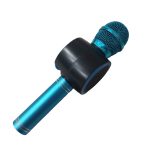 Microfon wireless pentru karaoke, NEXTLY, boxa bluetooth incorporata, efecte de schimbare a vocii, redare muzica, usb, card sd, mufa jack 3.5mm, incarcare micro-usb, v11, maner metalic, albastru - imagine 4
