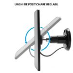 Mini panou solar pentru alimentare camere, incarcare telefon, 10W 5V, NEXTLY, cablu 3m, conector micro-usb si adaptor tip c inclus, 175x120 mm, negru - imagine 5
