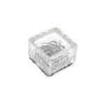 Lampa solara de exterior NEXTLY, din sticla, pentru gradina, alee, scari, senzor de lumina, waterproof, lumina calda, alb/transparent